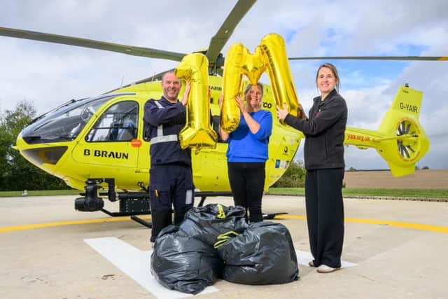 Yorkshire Air Ambulance is encouraging people to recycle 25 in 25