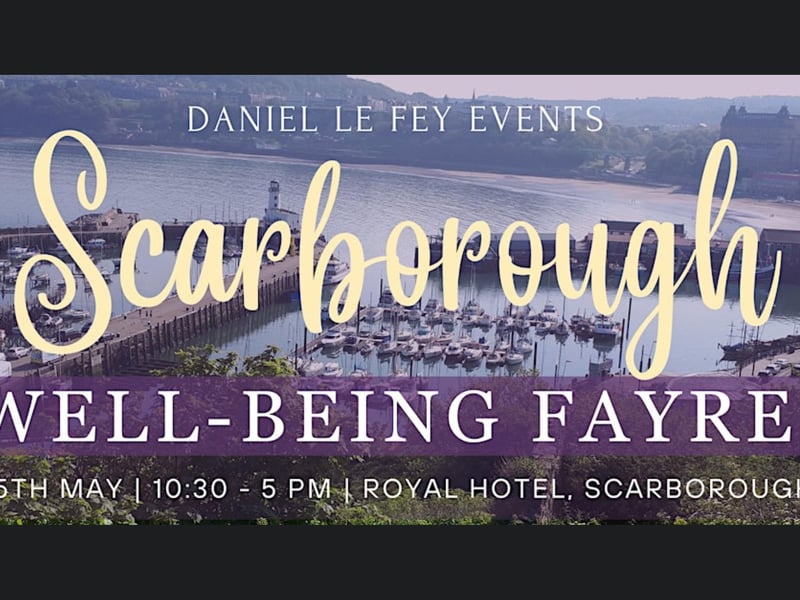 Scarborough Well-Being Fayre will take place at Royal Hotel in Scarborough on May 25. Doors open from 10:30am until 5pm for this free, family friendly event. There will be a number of Stall Holders, Crystal Sellers, Spiritual Artists, Tarot Readers, Aura Photographer and Therapists to assist visitors in all matters of Mind, Body and Spirit. Alongside this there will be free talks and workshops throughout the day.