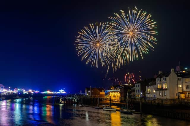 Fabulous image of Whitby Regatta fireworks. picture: Simon McCabe
