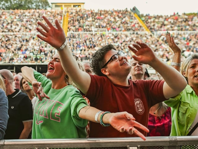 Fans having a great time! photo: Cuffe & Taylor