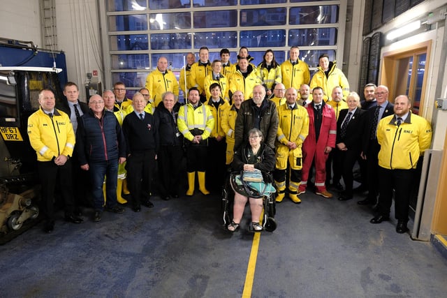 The Lifeboat team with members and supporters