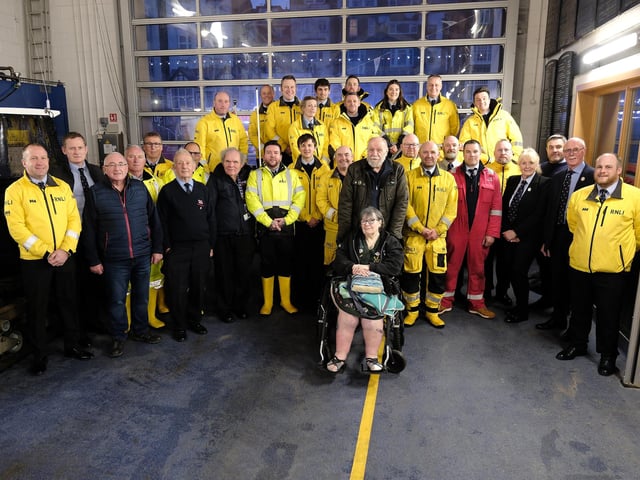 The Lifeboat team with members and supporters