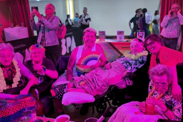 Residents and colleagues enjoy Bridlington Pride.