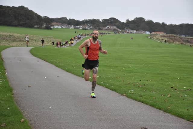 Bridlington Road Runners stalwart Phill Taylor won the Sewerby parkrun event. PHOTO BY TCF PHOTOGRAPHY