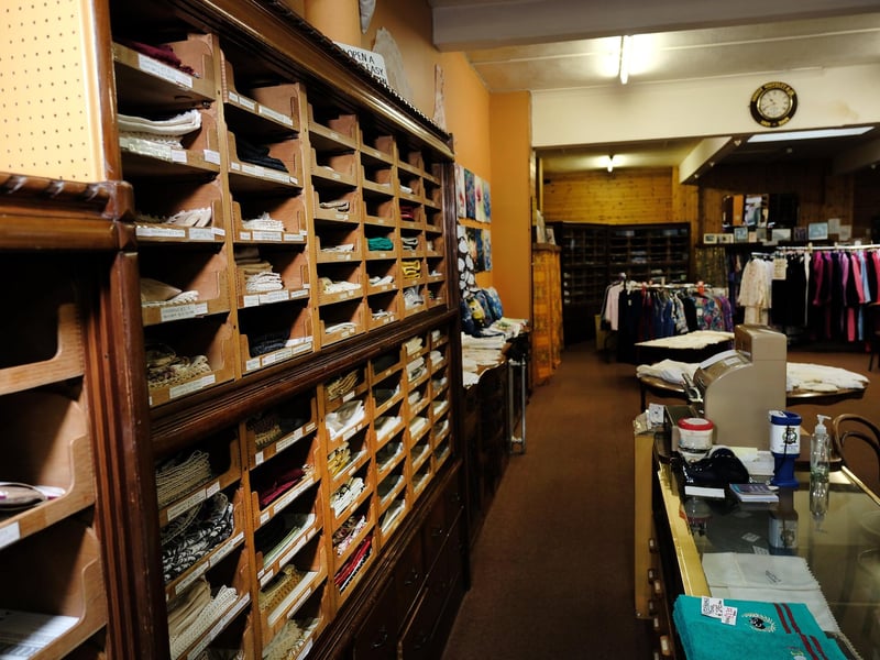 The fixtures in the store are decades old but have been looked after with such care that they still look fantastic and work well.