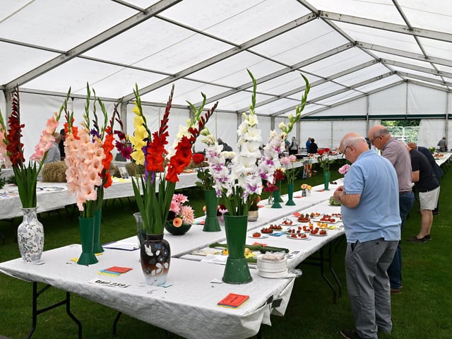 Lovely flowers on display.