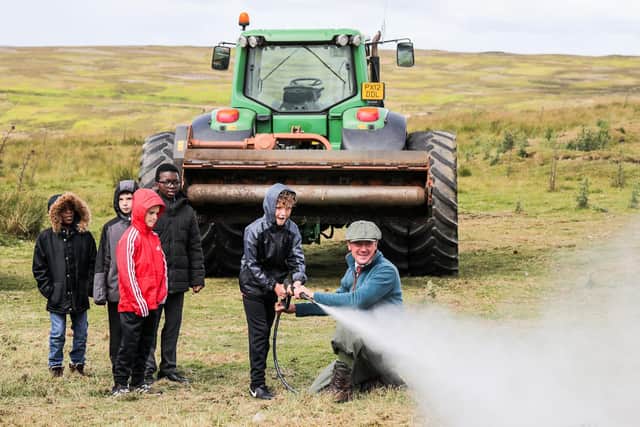 The Let's Learn Moor event at at Blakey Ridge in the North Yorkshire Moors.
Photograph: Stuart Boulton.