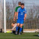 Whitby Fishermen’s Society lost 2-1 at home to Grangetown Reserves in their Division 1 clash despite Jay Jordan giving them a 12th-minute lead.  Photo by Brian Murfield