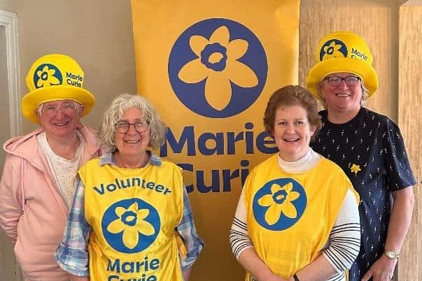 Pictured: Scarborough Fundraising Group from L to R: Anne Snarey, Dawn Birbeck, Julie Blackett, Jackie Elbourne