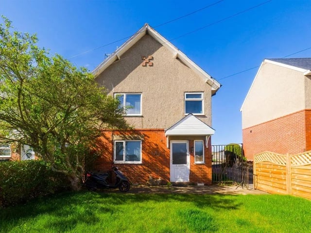 This three bedroom and one bathroom end-terrace house is for sale with Hunters with a guide price of £215,000.