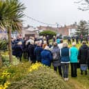 Around 70 people gathered in Cameron Gardens for the 40th anniversary commemoration