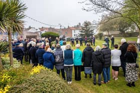 Around 70 people gathered in Cameron Gardens for the 40th anniversary commemoration