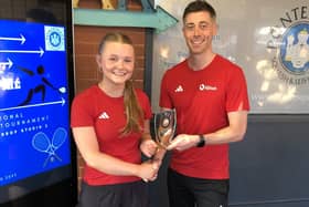 Hattie Langley helped the the North East of England team become the England Squash Aspire Team Champions.