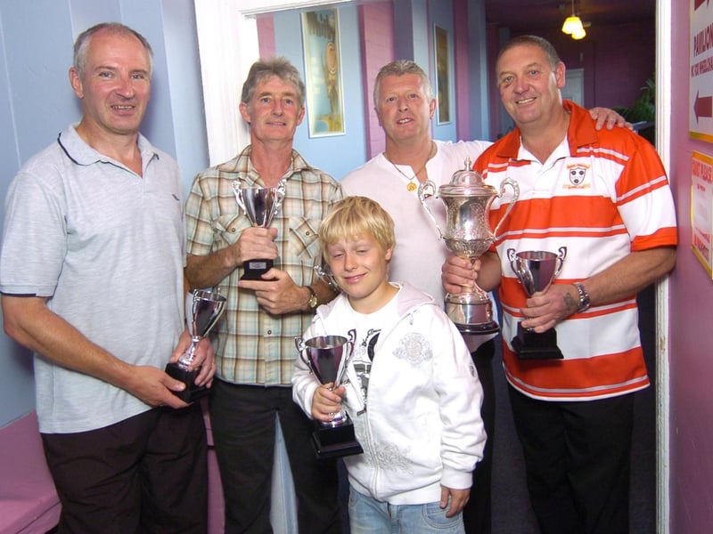 A trophy for Friendship at the rowing presentation.
w073311w