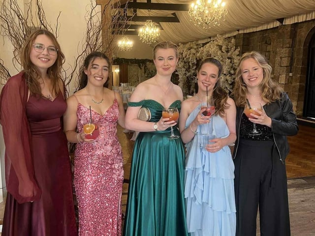 Fyling Hall School students looking very glamorous.