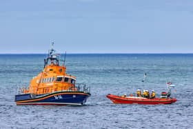 Whitby's Trent class lifeboat George and Mary Webb makes its final appearance at Staithes and Runswick Lifeboat Weekend.
