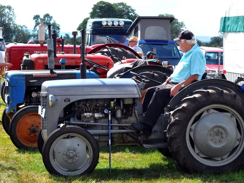 Thornton Le Dale show 2018; Vintage tractors on display at Thornton Le Dale show .
