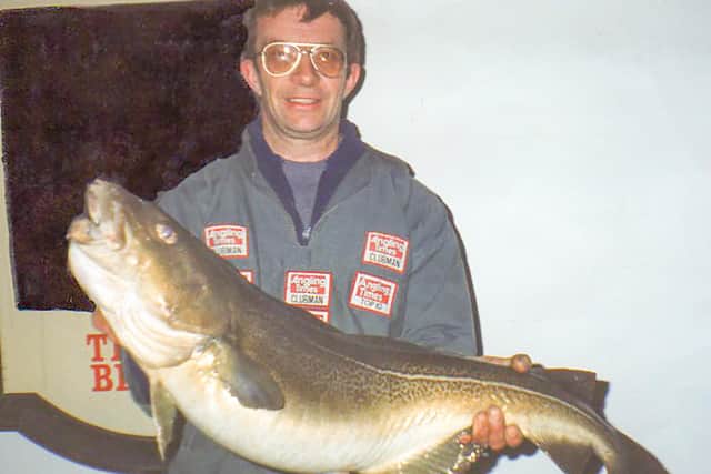 Bernard Vasey with his 20lb 6oz catch in March 1997.