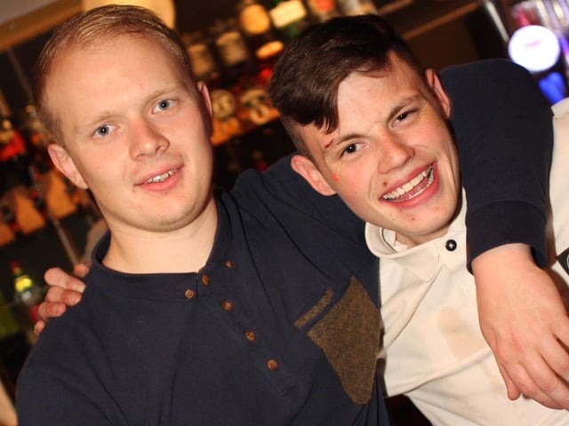 Josh and Liam in Quids Inn.