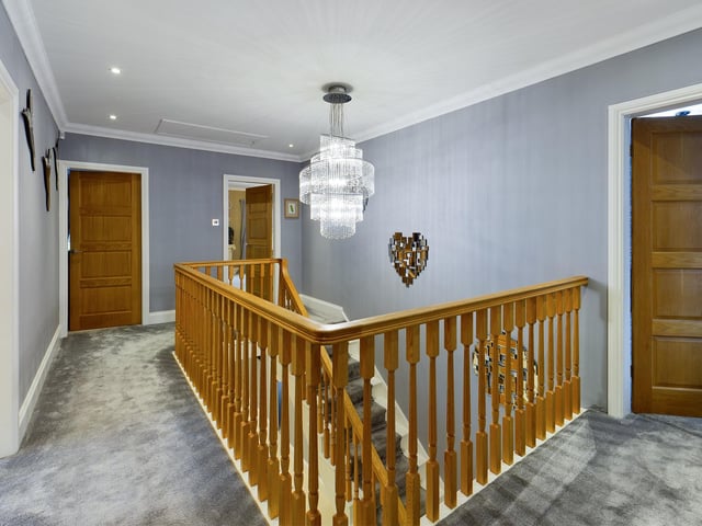 All four bedrooms and the house bathroom are accessed from this first floor landing.