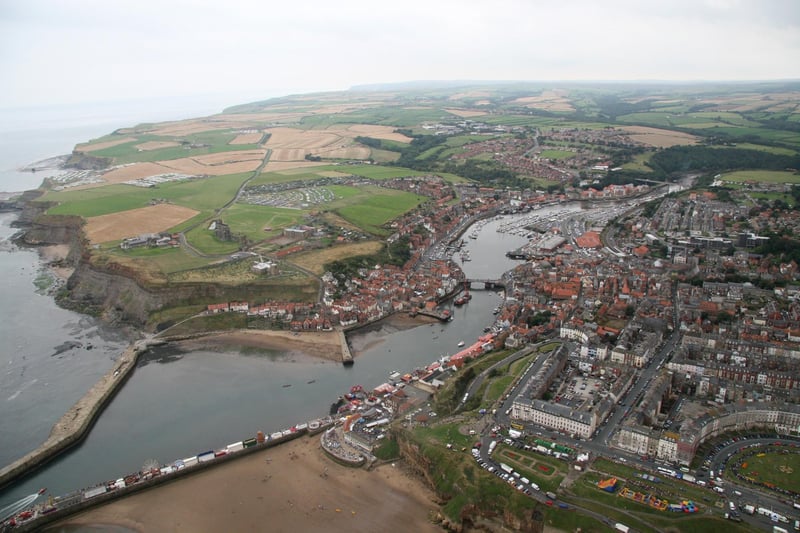 Stunning aerial view of Whitby from a regatta helicopter ride.
w093505m