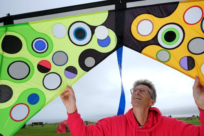 Graham Marshall and his colourful kite