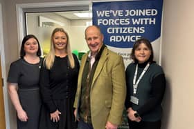 Kevin Hollinrake MP met colleagues from the Pickering branch of Yorkshire Building Society and Citizens Advice.