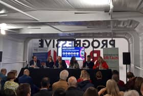 Labour Party Conference event with Prof Jeffery and Jessica Bowles.