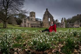 Spring is just around the corner at Fountains Abbey near Ripon in North Yorkshire, and at the start of February visitors to the National Trust site are able to view the thousands of snowdrops growing in drifts around the abbey and woodlands