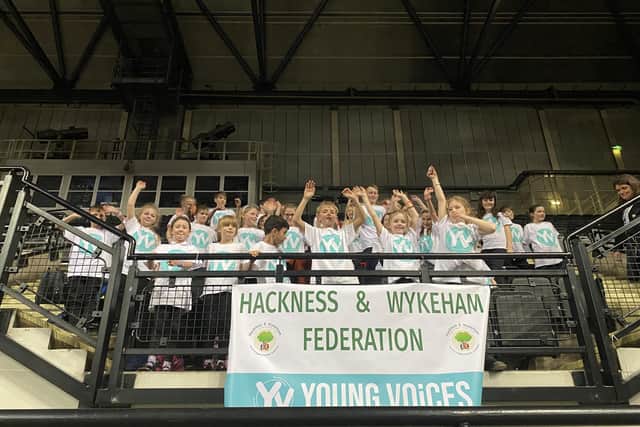 Hackness and Wykeham Church of England Schools participated in the Young Voices event at Sheffield Utilita Arena