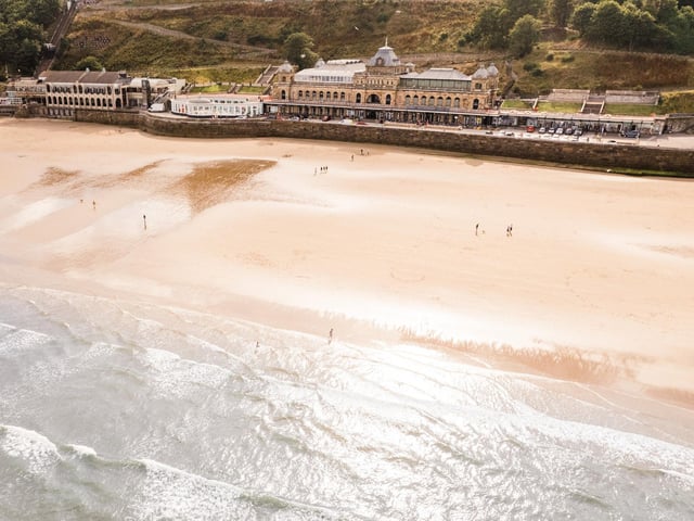 Drone shot of Scarborough Spa, which offers wedding packages.
picture: Richard Wood Photography