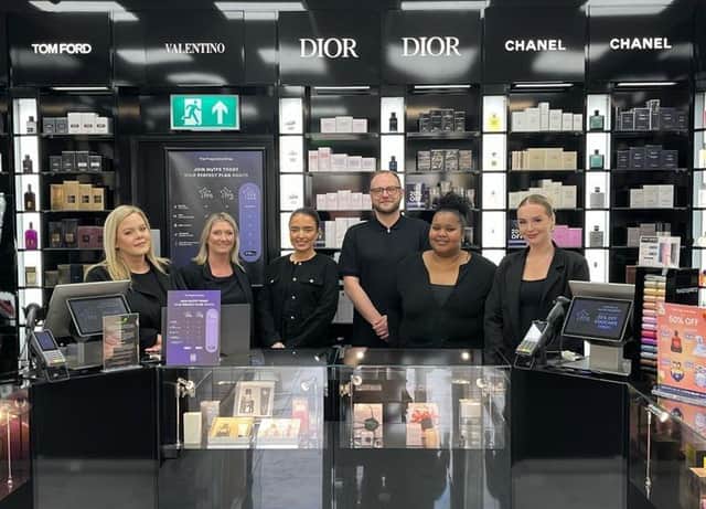 Staff at the new Fragrance Shop store in Scarborough