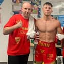 Bridlington Boxing Club's Roan Stanley celebrates his winning debut.