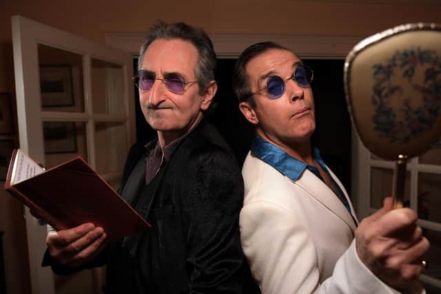Tim Tubbs as Bunthorne and, right, Andrew Clay as Grosvenor in Patience (photo: Richard Ponter)