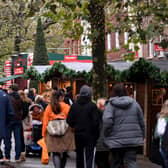 A large crowd visited the market.