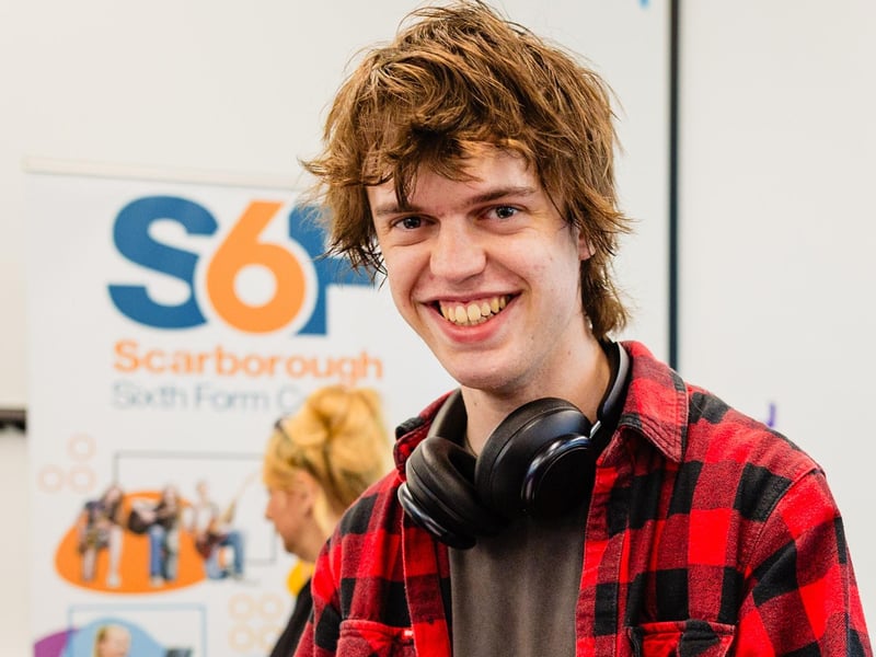 A happy student with their results!