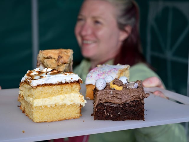 Tasty Gluten Free cakes were on offer.