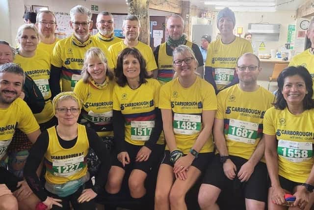 Scarborough Athletic Club's athletes at the Tadcaster 10 Mile Race.