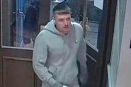 Police have released an image of a man they would like to speak to following an instance of criminal damage in Scarborough