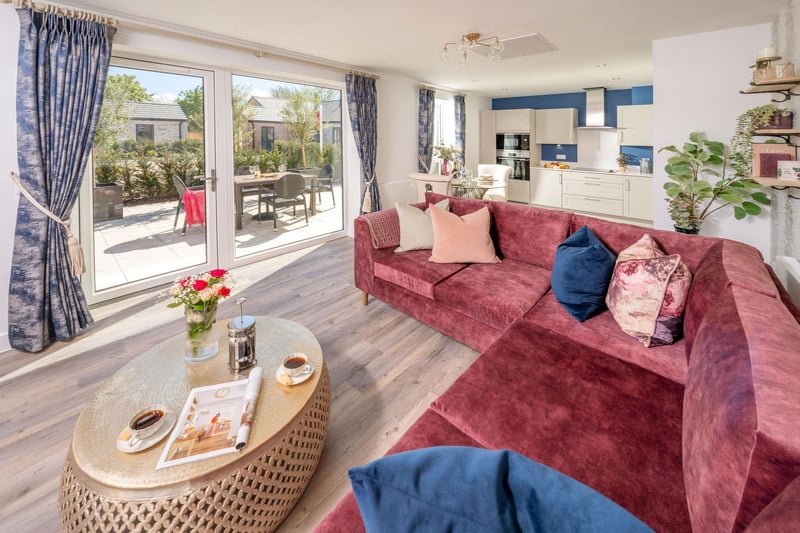 McCarthy Stone Filey Bungalows example living room