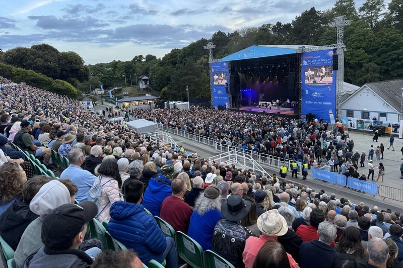 Scarborough Open Air Theatre season 2024 started with Status Quo performing on a lovely evening.
