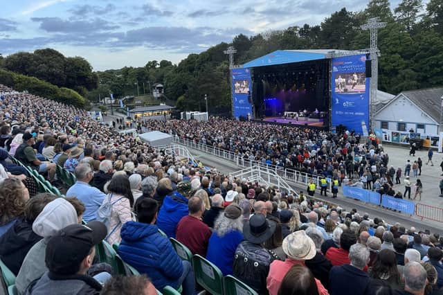 Scarborough Open Air Theatre season 2024 started with Status Quo performing on a lovely evening.