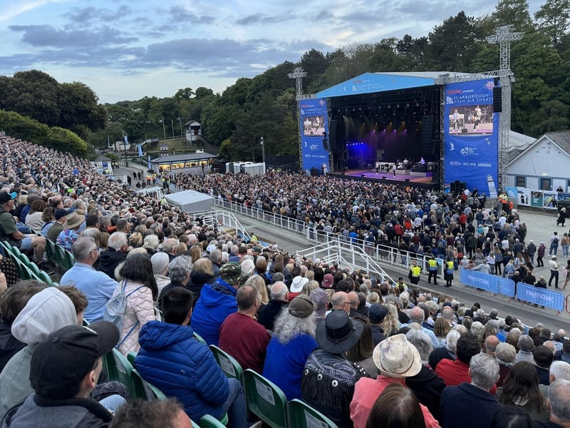 Scarborough Open Air Theatre season 2024 started with Status Quo performing on a lovely evening.