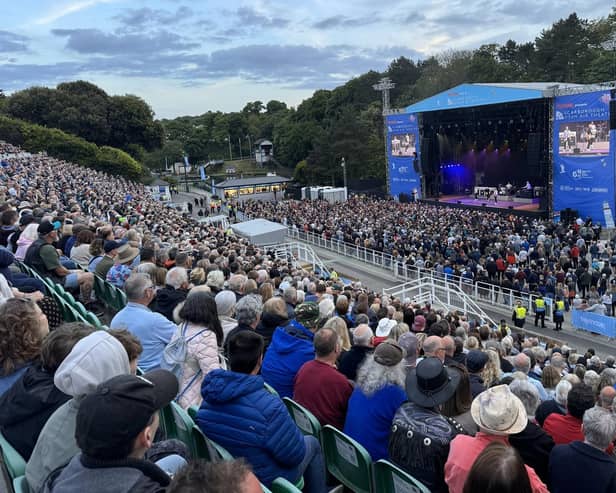 Scarborough Open Air Theatre season 2024 started with Status Quo performing on a lovely evening.
