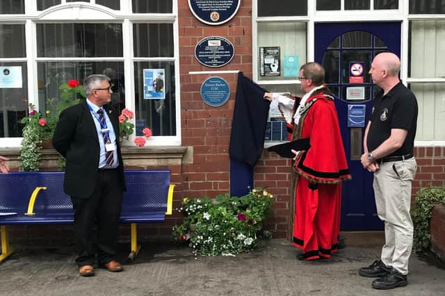 The previous ceremony honoured Ernest Baker, a Bridlington war who saved lives during an air raid at the town's train station.