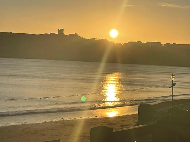 A stunning sunset at Scarborough, by Dawn Humphrey.