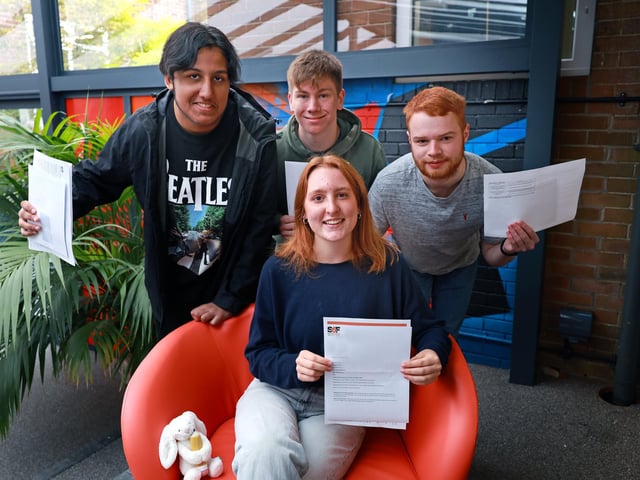 Shuaib Firfirey, Luke Sadler, Connor Welsh and Poppy Robinson.