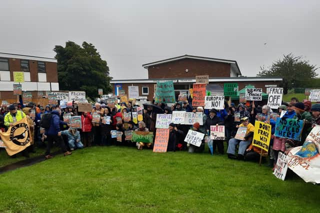 Burniston Anti-fracking demo. picture: Anttoni Numminen / LDRS
