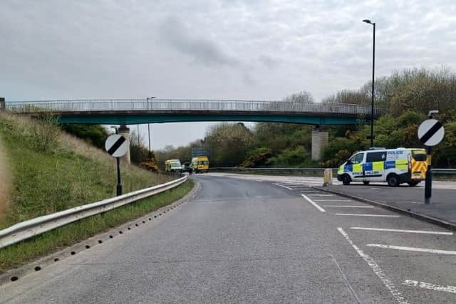 Emergency services at the scene