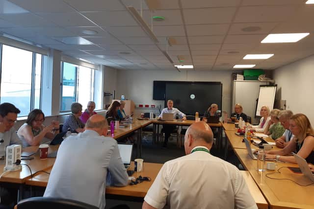 NHS York and Scarborough Trust board meeting.
